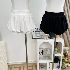 Korean Pure Desire Double-Layer Bloomer Shorts Summer Loose Casual Pants