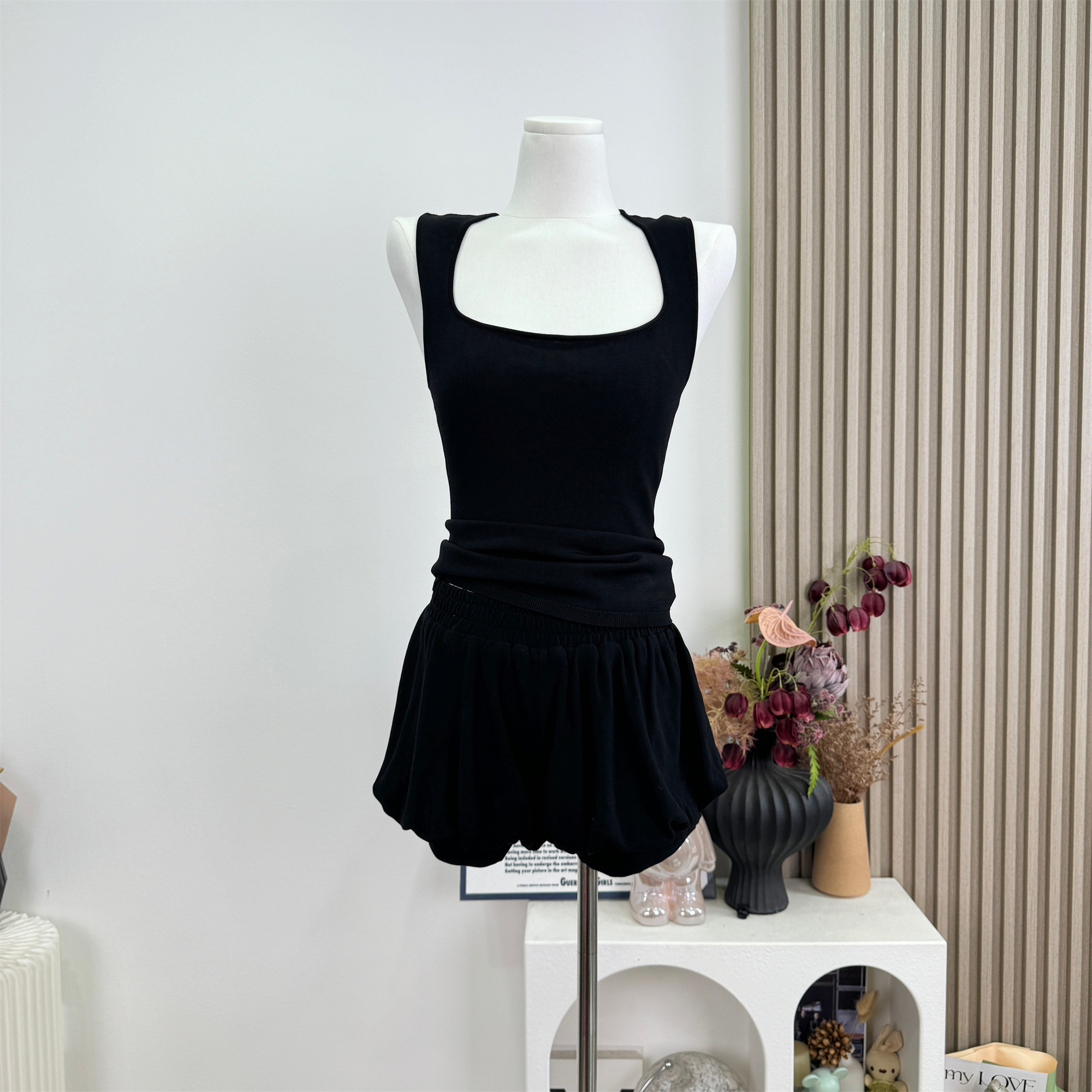Korean Pure Desire Double-Layer Bloomer Shorts Summer Loose Casual Pants - Image 2