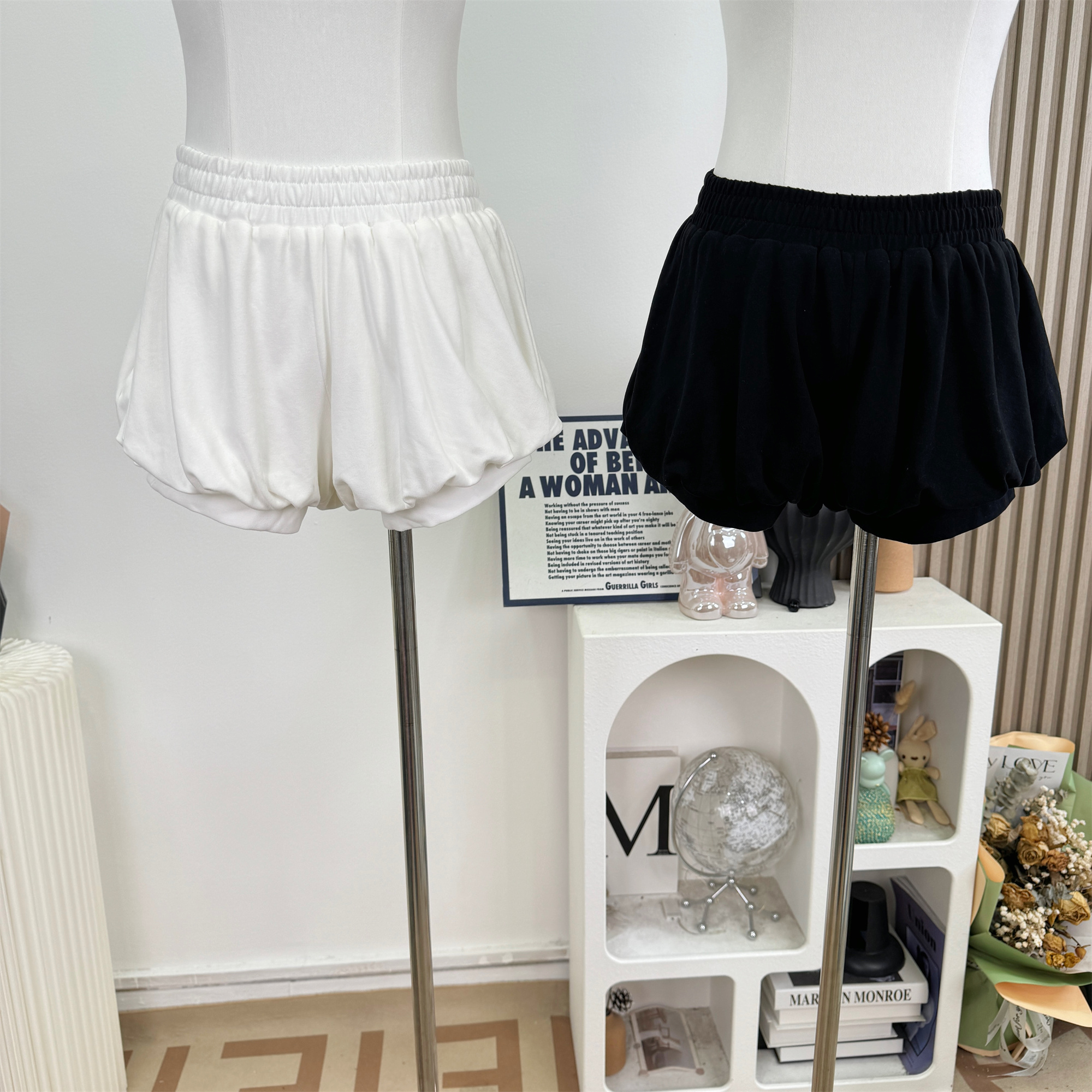 Korean Pure Desire Double-Layer Bloomer Shorts Summer Loose Casual Pants - Image 5