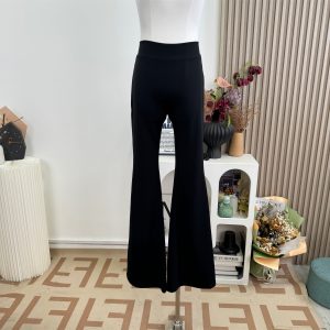 Fart Shop Born Model Black High Waist Flared Suit Casual Pants Women Spring Summer Slim Trousers