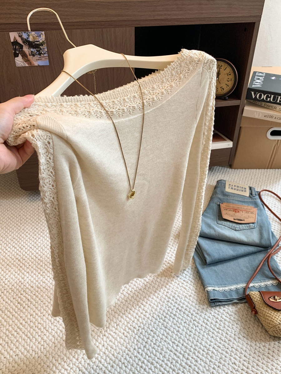 french-style-off-shoulder-hollow-knit-top-for-women-spring-autumn-soft-pullover-base-layer